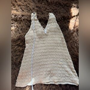 Wishlist Tan Knit Tank Top